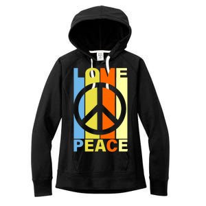 Love Peace Hippie Retro Women's Fleece Hoodie