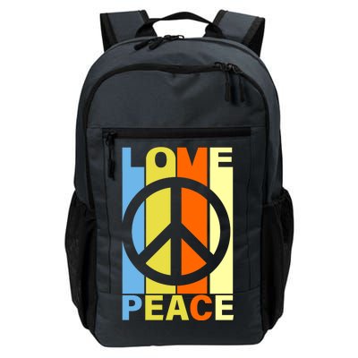 Love Peace Hippie Retro Daily Commute Backpack