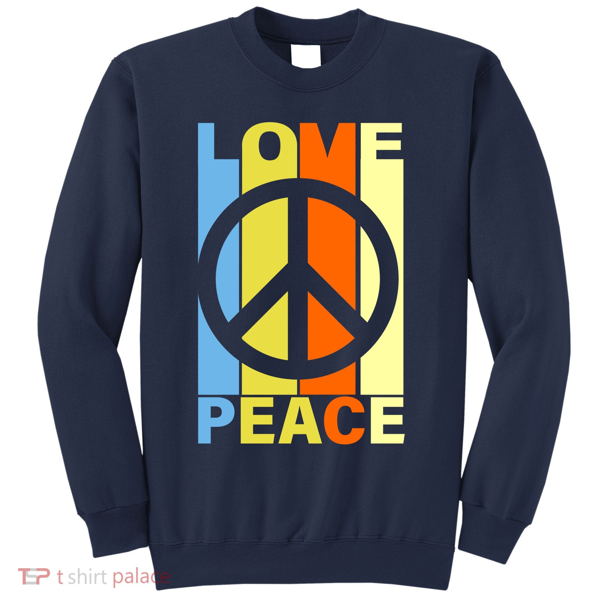 Love Peace Hippie Retro Sweatshirt