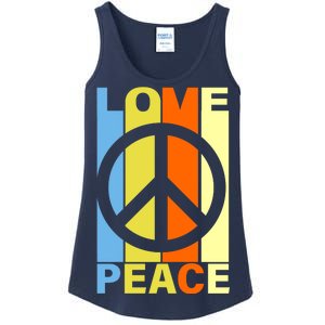 Love Peace Hippie Retro Ladies Essential Tank