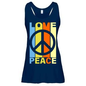 Love Peace Hippie Retro Ladies Essential Flowy Tank