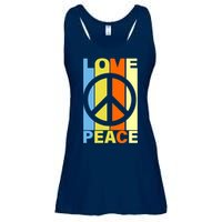 Love Peace Hippie Retro Ladies Essential Flowy Tank