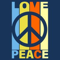Love Peace Hippie Retro Ladies Essential Flowy Tank