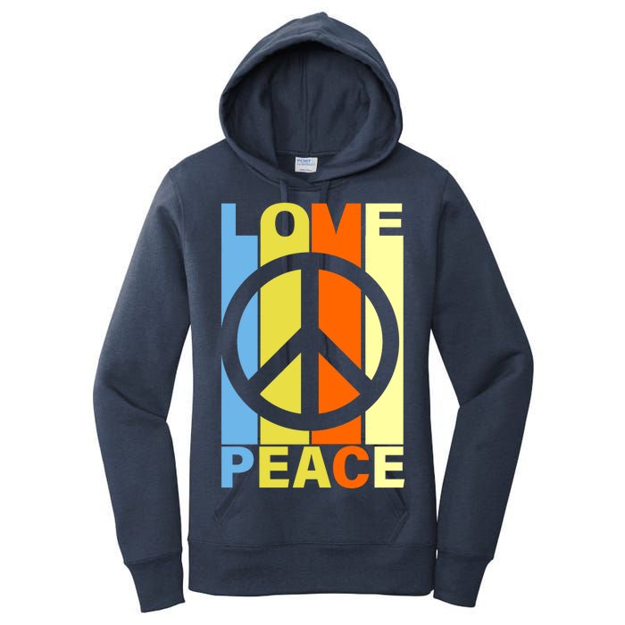 Love Peace Hippie Retro Women's Pullover Hoodie