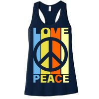 Love Peace Hippie Retro Women's Racerback Tank