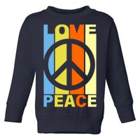 Love Peace Hippie Retro Toddler Sweatshirt