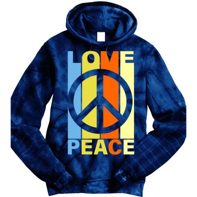 Love Peace Hippie Retro Tie Dye Hoodie