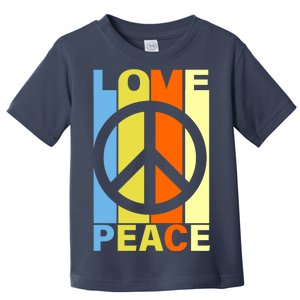 Love Peace Hippie Retro Toddler T-Shirt