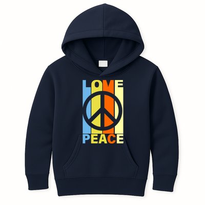 Love Peace Hippie Retro Kids Hoodie