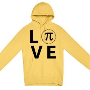 Love Pi Day 3.14 March 14th Math Geek Premium Pullover Hoodie