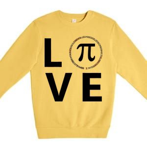 Love Pi Day 3.14 March 14th Math Geek Premium Crewneck Sweatshirt