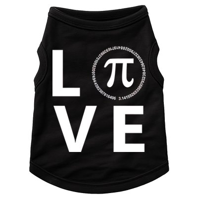 Love Pi Day 3.14 March 14th Math Geek Doggie Tank
