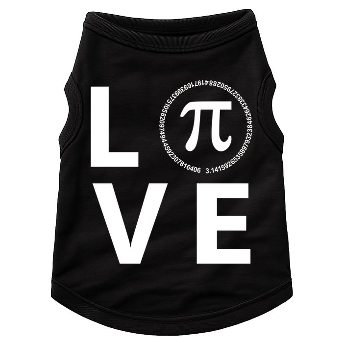 Love Pi Day 3.14 March 14th Math Geek Doggie Tank