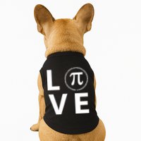 Love Pi Day 3.14 March 14th Math Geek Doggie Tank