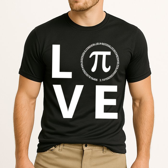 Love Pi Day 3.14 March 14th Math Geek Performance Shirt