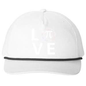 Love Pi Day 3.14 March 14th Math Geek Snapback Five-Panel Rope Hat