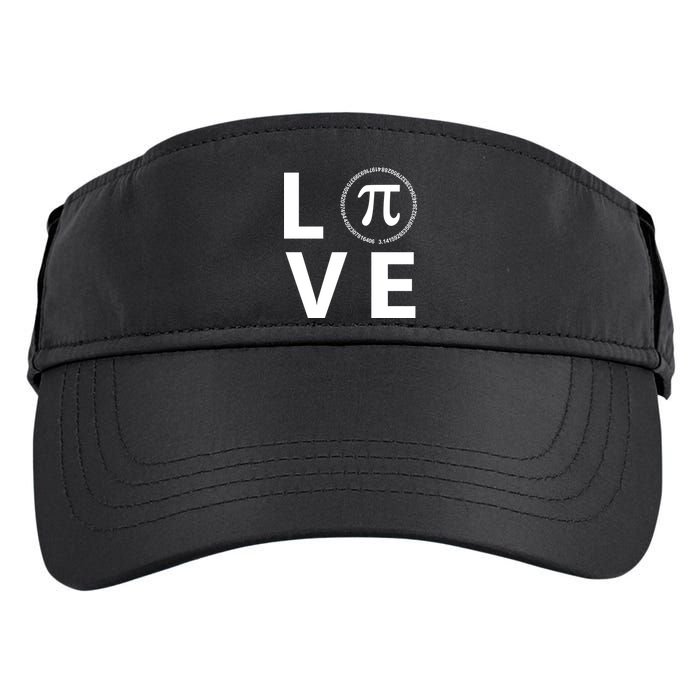 Love Pi Day 3.14 March 14th Math Geek Adult Drive Performance Visor