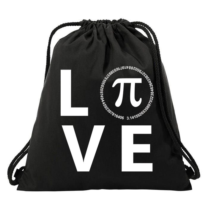 Love Pi Day 3.14 March 14th Math Geek Drawstring Bag