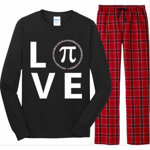 Love Pi Day 3.14 March 14th Math Geek Long Sleeve Pajama Set