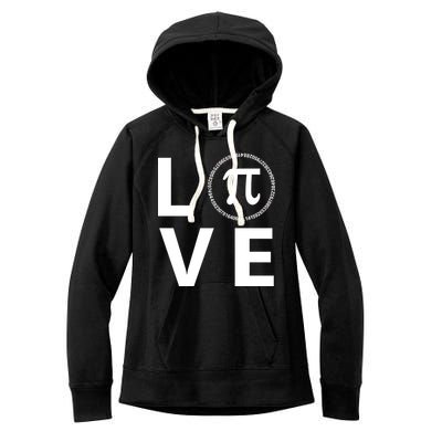 Love Pi Day 3.14 March 14th Math Geek Women's Fleece Hoodie