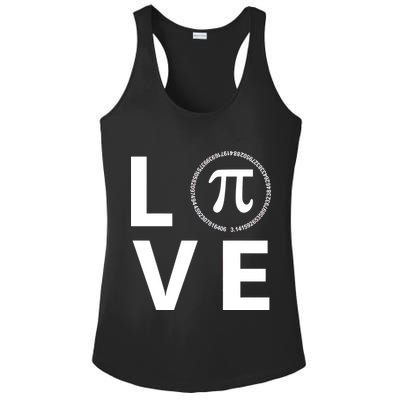 Love Pi Day 3.14 March 14th Math Geek Ladies PosiCharge Competitor Racerback Tank
