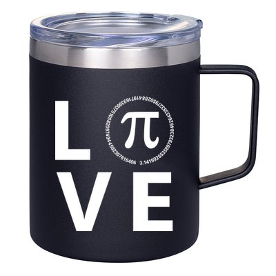 Love Pi Day 3.14 March 14th Math Geek 12oz Stainless Steel Coffee Mug