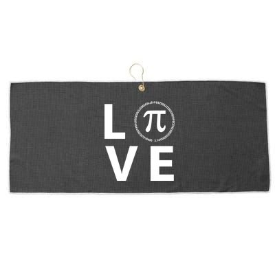 Love Pi Day 3.14 March 14th Math Geek Large Microfiber Waffle Golf Towel