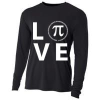 Love Pi Day 3.14 March 14th Math Geek Cooling Performance Long Sleeve Crew