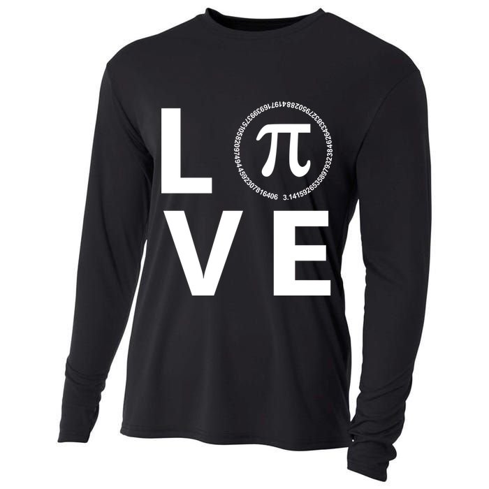 Love Pi Day 3.14 March 14th Math Geek Cooling Performance Long Sleeve Crew