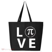 Love Pi Day 3.14 March 14th Math Geek 25L Jumbo Tote