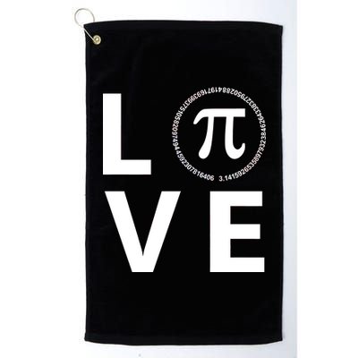 Love Pi Day 3.14 March 14th Math Geek Platinum Collection Golf Towel