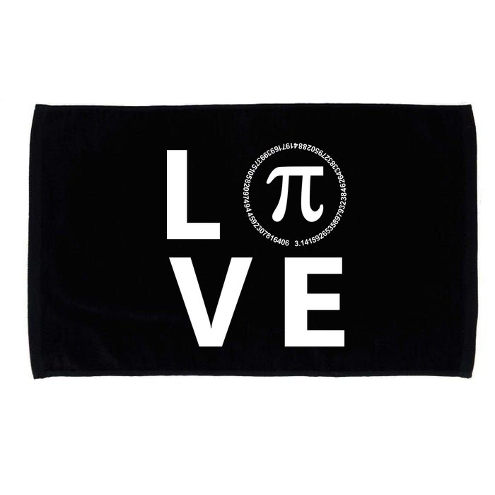 Love Pi Day 3.14 March 14th Math Geek Microfiber Hand Towel