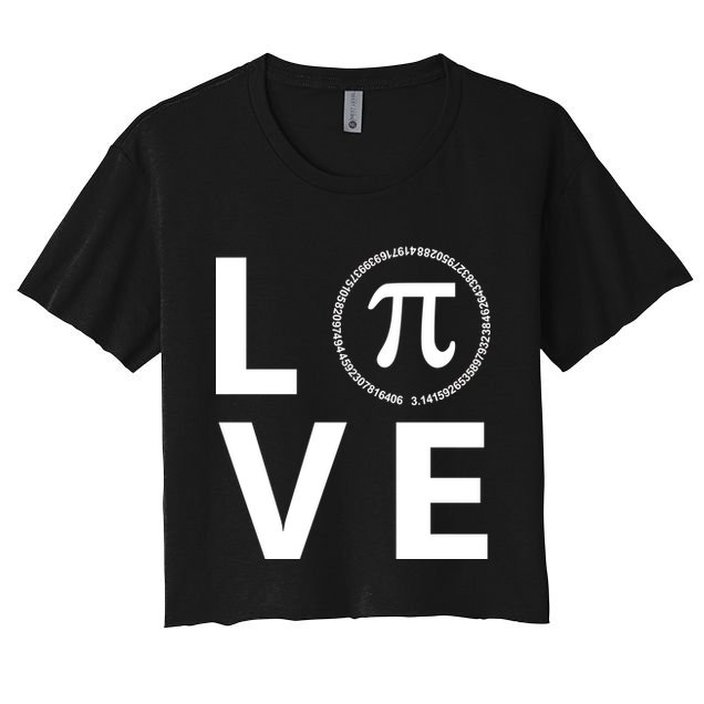 Love Pi Day 3.14 March 14th Math Geek Crop Top