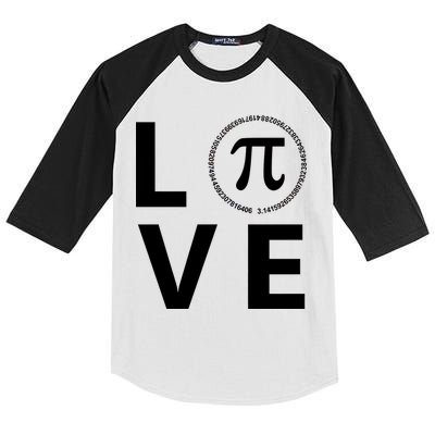 Love Pi Day 3.14 March 14th Math Geek Kids Colorblock Raglan Jersey