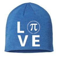 Love Pi Day 3.14 March 14th Math Geek Sustainable Beanie