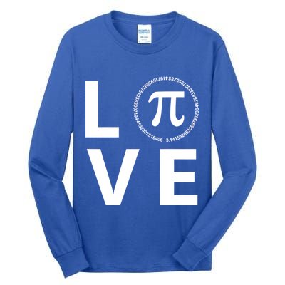 Love Pi Day 3.14 March 14th Math Geek Tall Long Sleeve T-Shirt