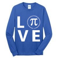 Love Pi Day 3.14 March 14th Math Geek Tall Long Sleeve T-Shirt