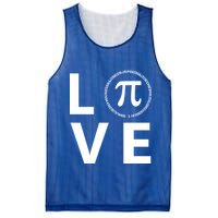 Love Pi Day 3.14 March 14th Math Geek Mesh Reversible Basketball Jersey Tank