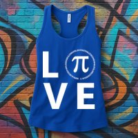 Love Pi Day 3.14 March 14th Math Geek Womens Tank Top