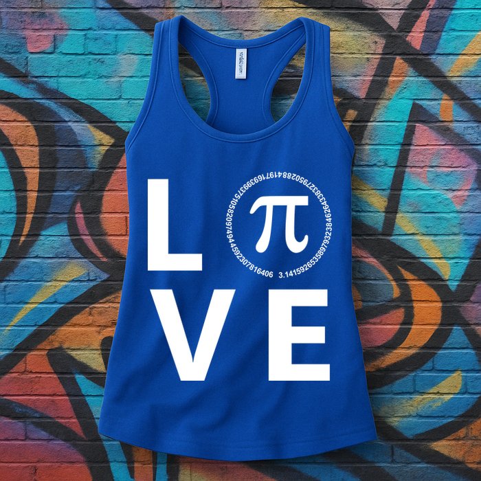 Love Pi Day 3.14 March 14th Math Geek Womens Tank Top