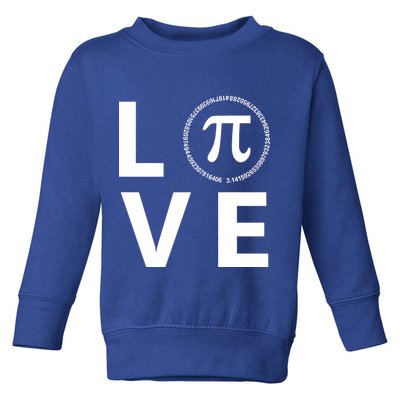 Love Pi Day 3.14 March 14th Math Geek Toddler Sweatshirt