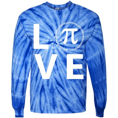Love Pi Day 3.14 March 14th Math Geek Tie-Dye Long Sleeve Shirt