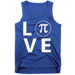 Love Pi Day 3.14 March 14th Math Geek Tank Top