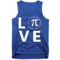 Love Pi Day 3.14 March 14th Math Geek Tank Top