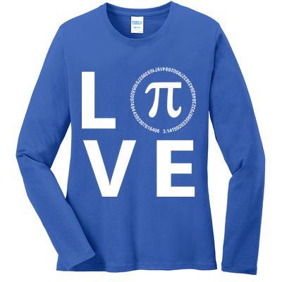 Love Pi Day 3.14 March 14th Math Geek Ladies Long Sleeve Shirt