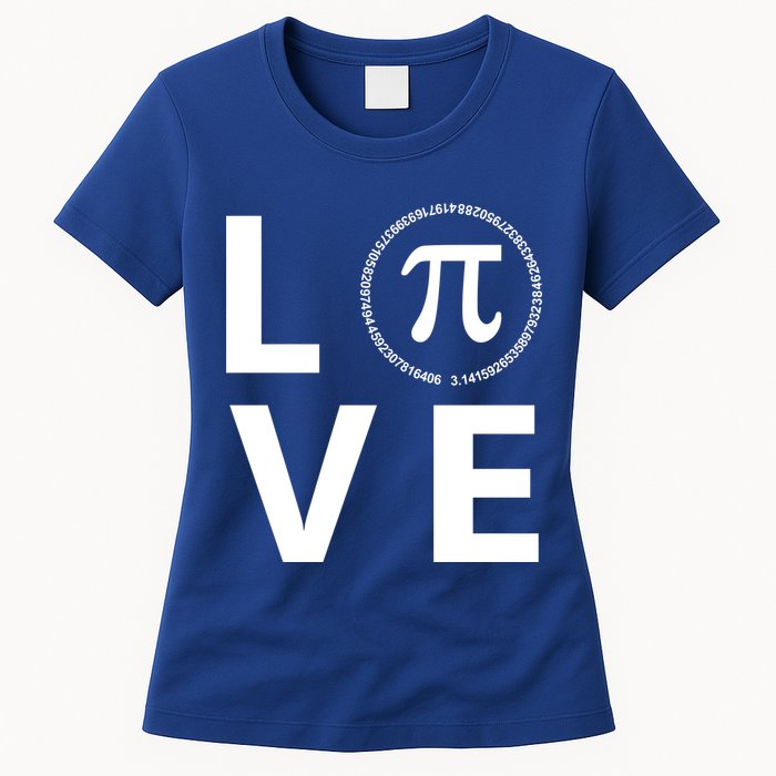 Love Pi Day 3.14 March 14th Math Geek Womens T-Shirt