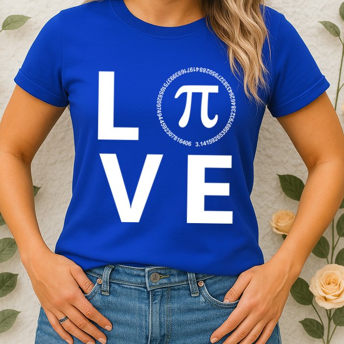 Love Pi Day 3.14 March 14th Math Geek Womens T-Shirt