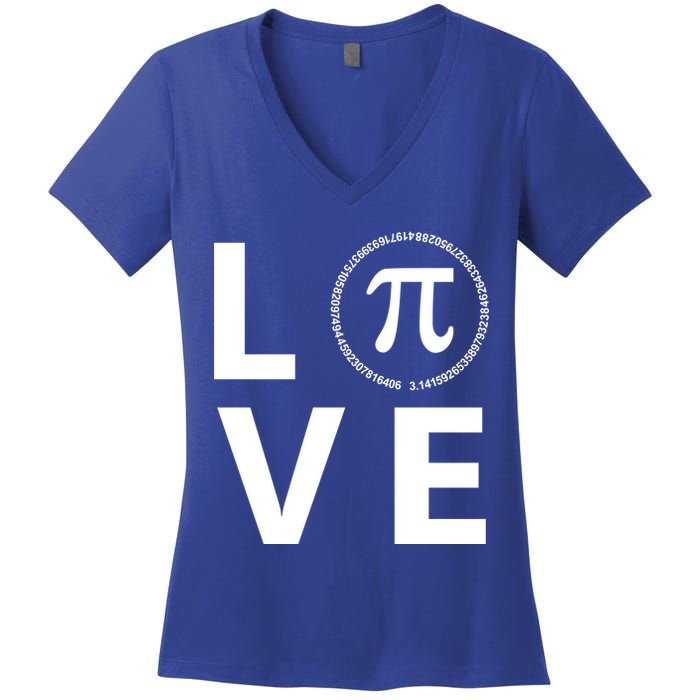 Love Pi Day 3.14 March 14th Math Geek Women's V-Neck T-Shirt