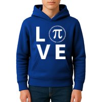 Love Pi Day 3.14 March 14th Math Geek Kids Hoodie