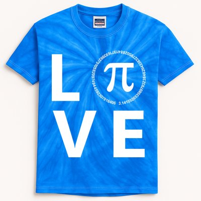 Love Pi Day 3.14 March 14th Math Geek Kids Tie-Dye T-Shirt